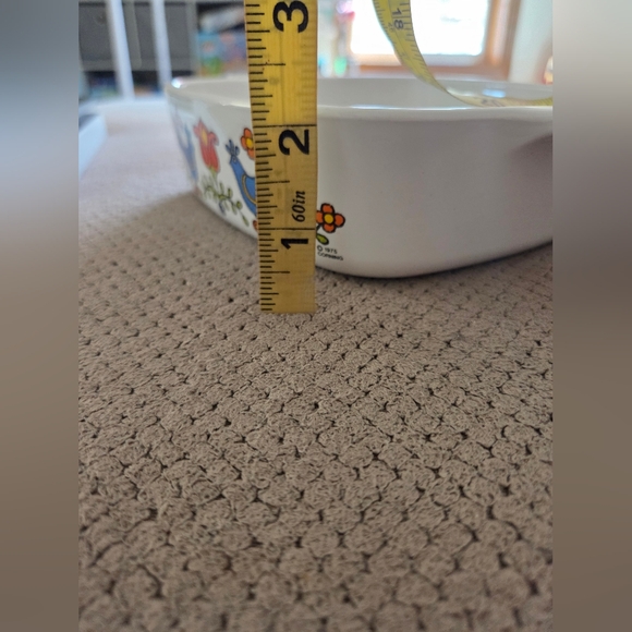 Corning Ware Vintage 1975 Country Festival Blue Bird 1 Quart Casserole Dish w/Li - Picture 2 of 16